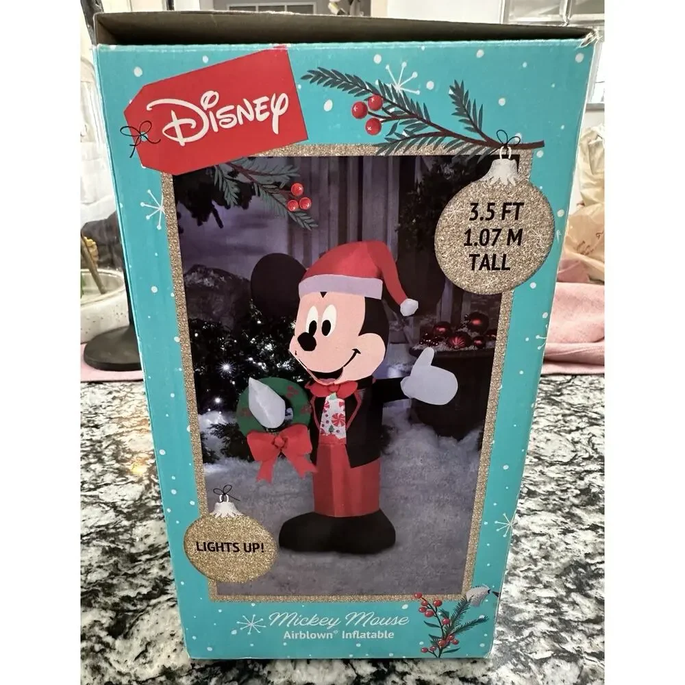 Disney Mickey Mouse 3.5 FT Airblown Inflatable With LED Lights